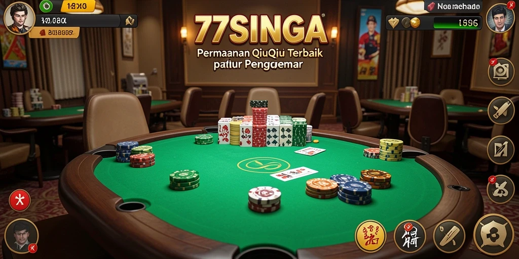 Tampilan gameplay QiuQiu yang seru dan menantang di 77SINGA.