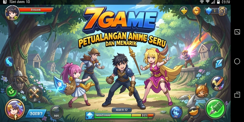 Tampilan gameplay 7GAME yang seru dan penuh warna.