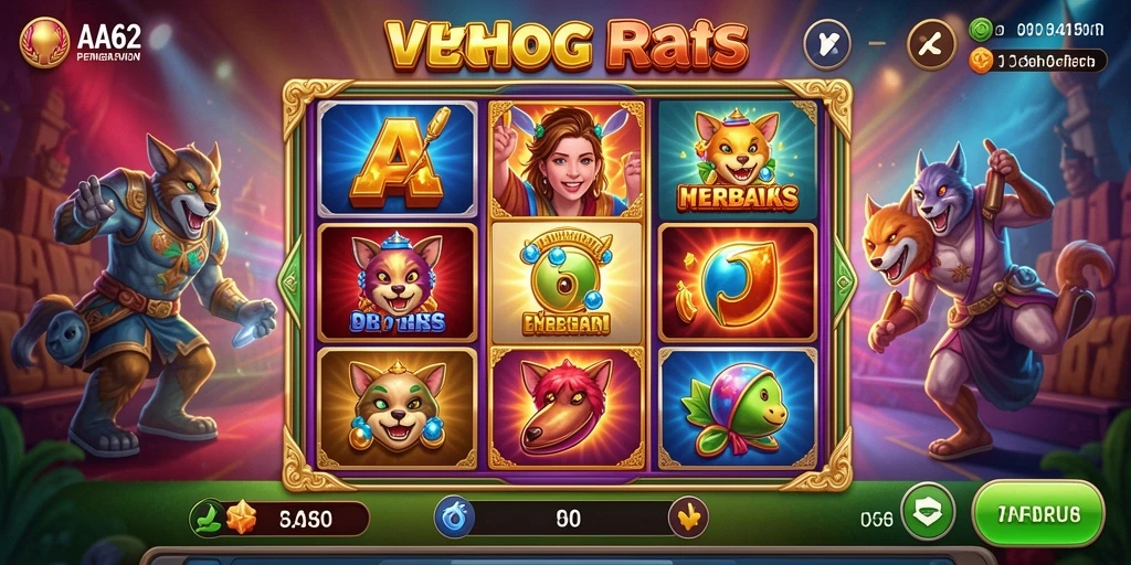 Tampilan menarik dari gameplay Slot di AA62 yang mengasyikkan.