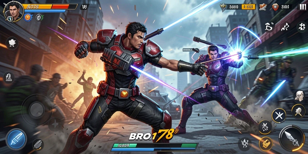 Tangkapan layar gameplay BRO178 yang penuh aksi dan seru.