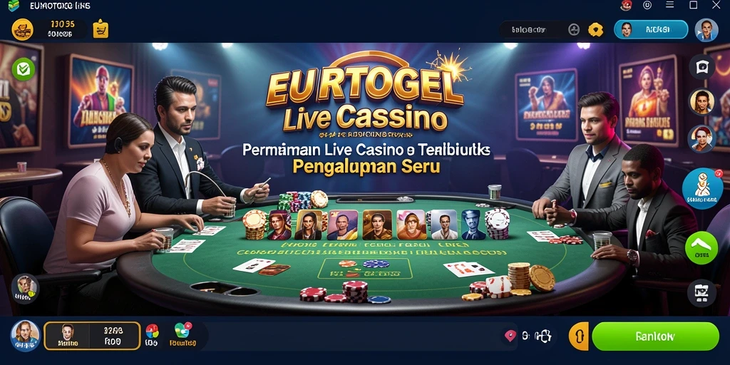 Tampilan gameplay EUROTOGEL yang menarik dalam Live Casino.