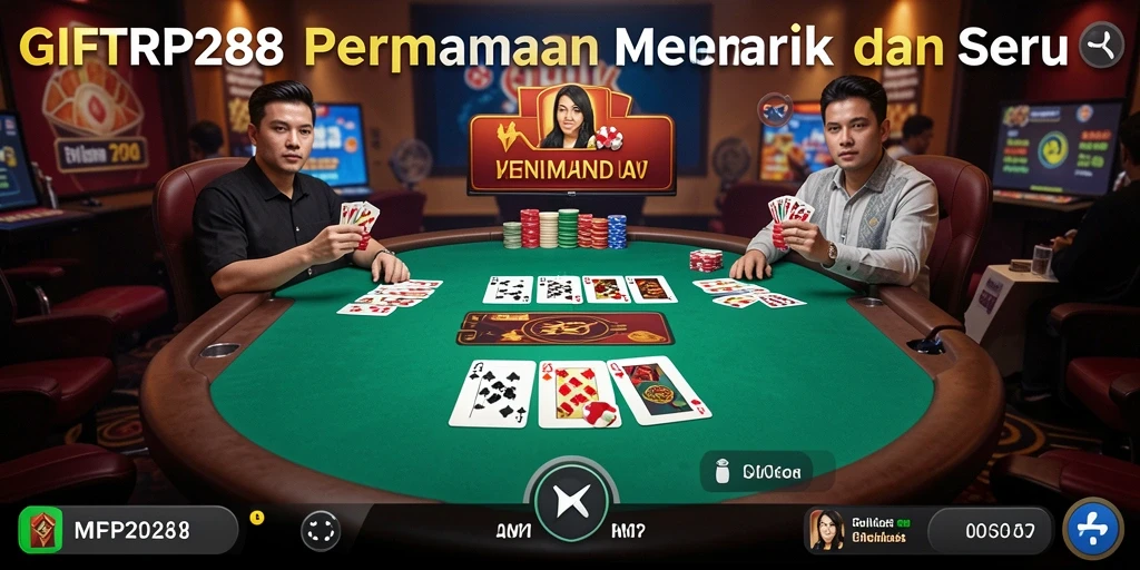 Screenshot utama GIFTRP288 menampilkan pengalaman bermain Poker yang seru.