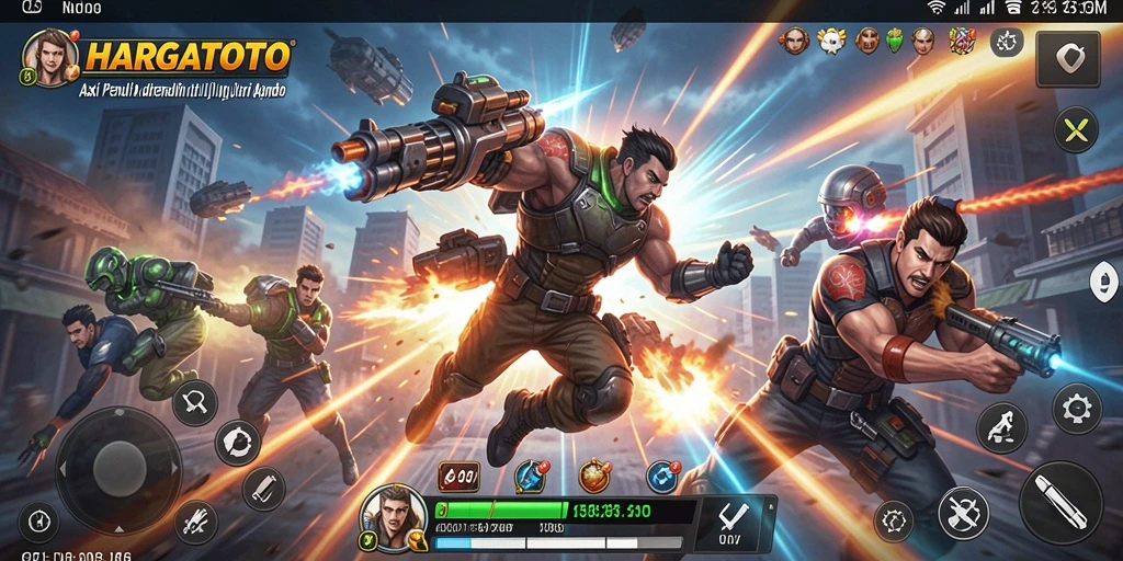 Tampilan seru gameplay HARGATOTO dalam aksi.