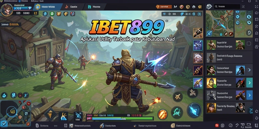 Tampilan antarmuka utama dari IBET899 yang sederhana dan fungsional.