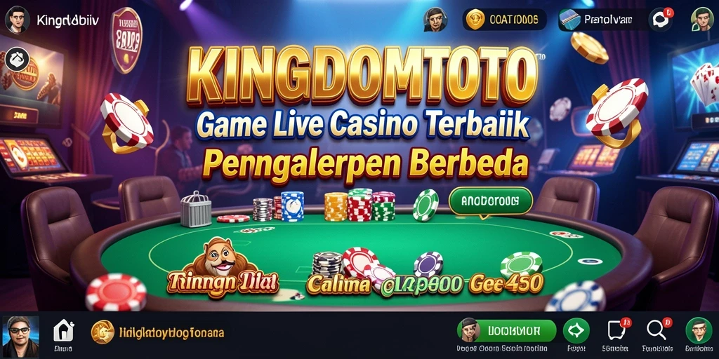 Tampilan gameplay Live Casino yang menarik di KINGDOMTOTO.