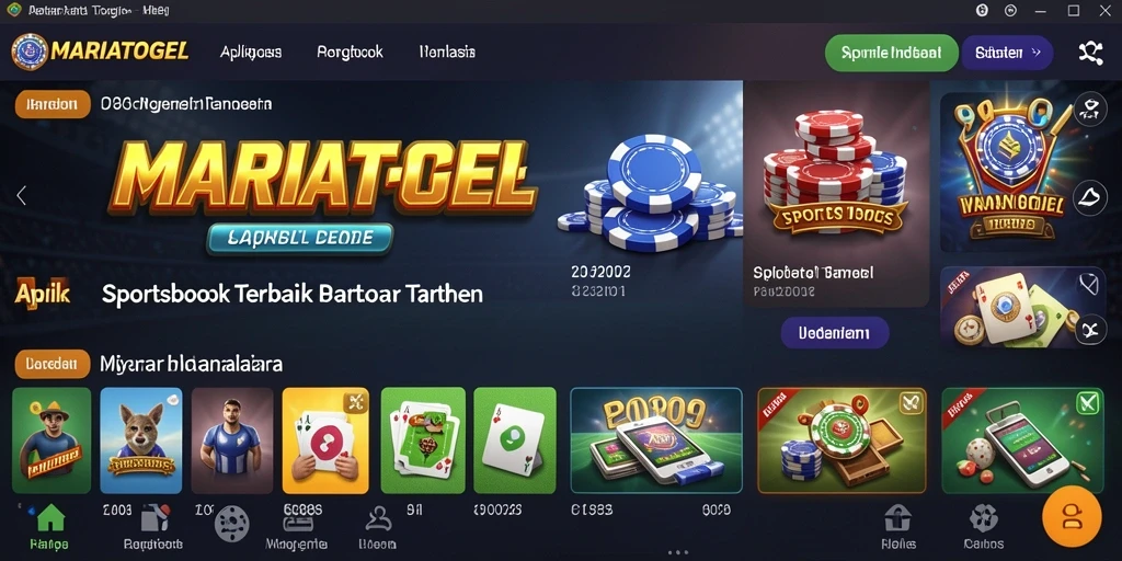 Tampilan antarmuka menarik dari MARIATOGEL saat bermain taruhan.