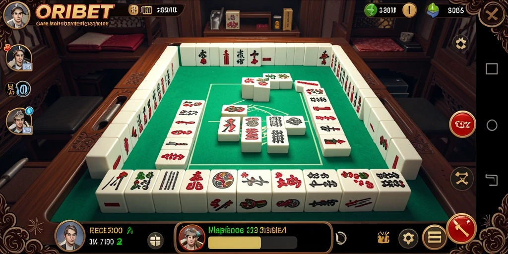 Tampilan gameplay Mahjong yang menarik dan penuh warna.