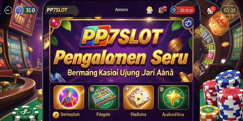 Screenshot gameplay PP7SLOT menampilkan slot yang mendebarkan dan efek visual yang menawan.