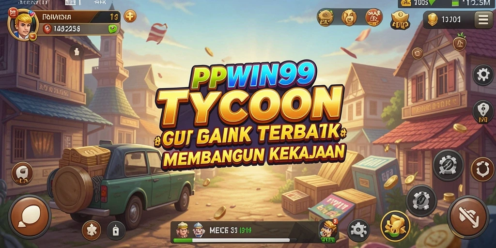 Tampilan dinamis gameplay PPWIN99 yang menggambarkan strategi Tycoon.