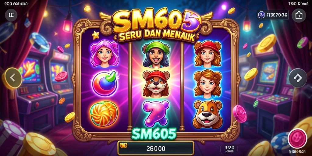 Screenshot SM605 menampilkan keseruan gameplay permainan Slot.