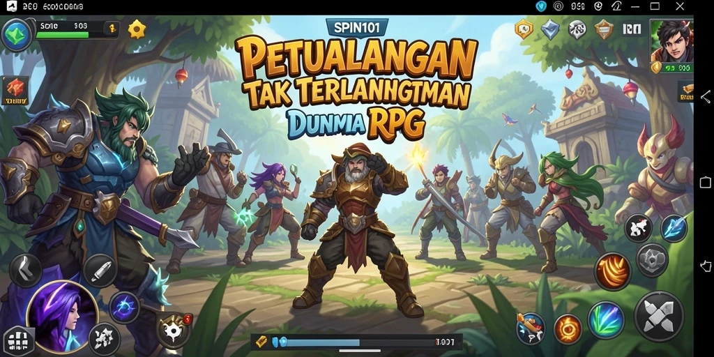 Tampilan gameplay SPIN101 yang memikat dan penuh aksi RPG.